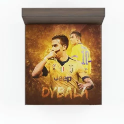 Paulo Dybala hardworking sports Player Fitted Sheet