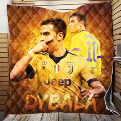 Paulo Dybala hardworking sports Player Quilt Blanket