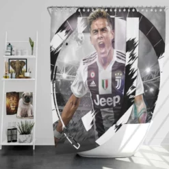 Paulo Dybala improving sports Player Shower Curtain