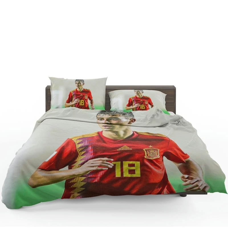 Pedri Energetic Spanish Football Player Bedding Set