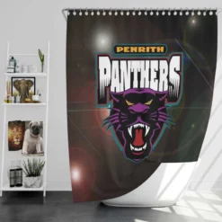 Penrith Panthers Australian Professional rugby football club Shower Curtain