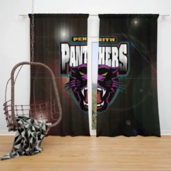 Penrith Panthers Australian Professional rugby football club Window Curtain