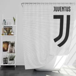 Persistent Football Club Juventus Logo Shower Curtain