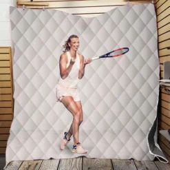 Petra Kvitova Czech Professional Tennis Player Quilt Blanket