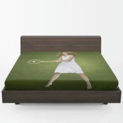 Petra Kvitova Excellent Tennis Player Fitted Sheet 1