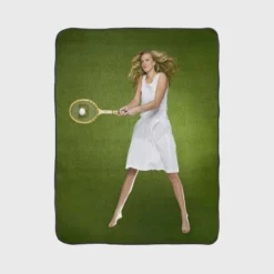 Petra Kvitova Excellent Tennis Player Fleece Blanket 1