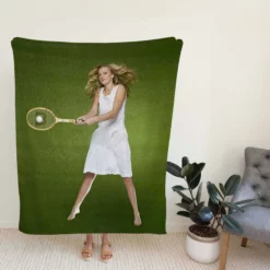 Petra Kvitova Excellent Tennis Player Fleece Blanket