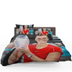 Petra Kvitova Powerful Tennis Player Bedding Set