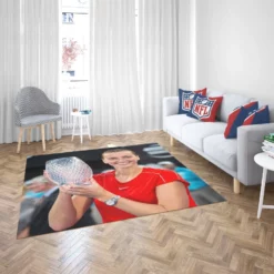 Petra Kvitova Powerful Tennis Player Rug 2