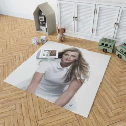 Petra Kvitova Spirited Tennis Player Rug 1