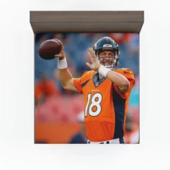 Peyton Manning American Football Quarterback Fitted Sheet