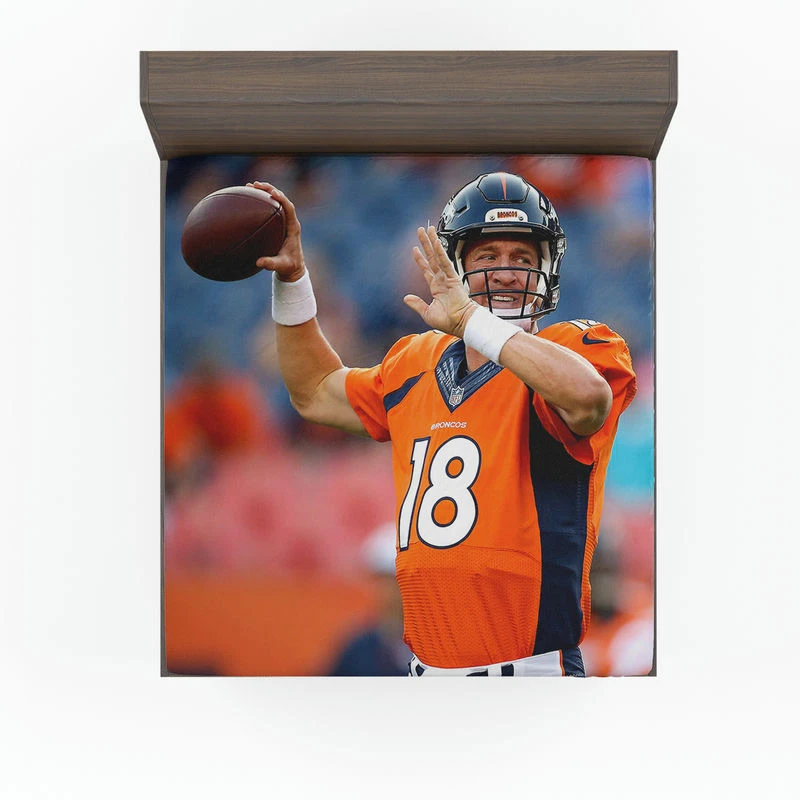 Peyton Manning American Football Quarterback Fitted Sheet