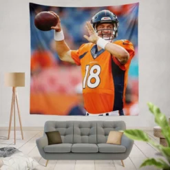 Peyton Manning American Football Quarterback Tapestry