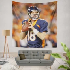Peyton Manning Excellent NFL Football Player Tapestry