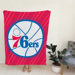 Philadelphia 76ers American Professional Basketball Team Fleece Blanket