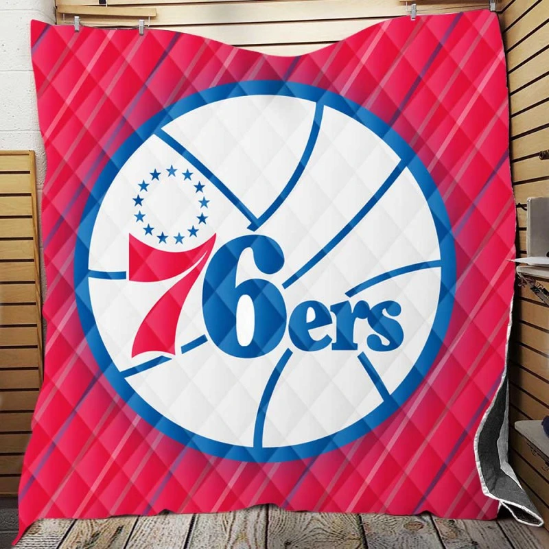Philadelphia 76ers American Professional Basketball Team Quilt Blanket