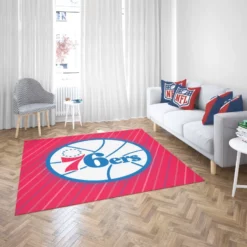 Philadelphia 76ers American Professional Basketball Team Rug 2