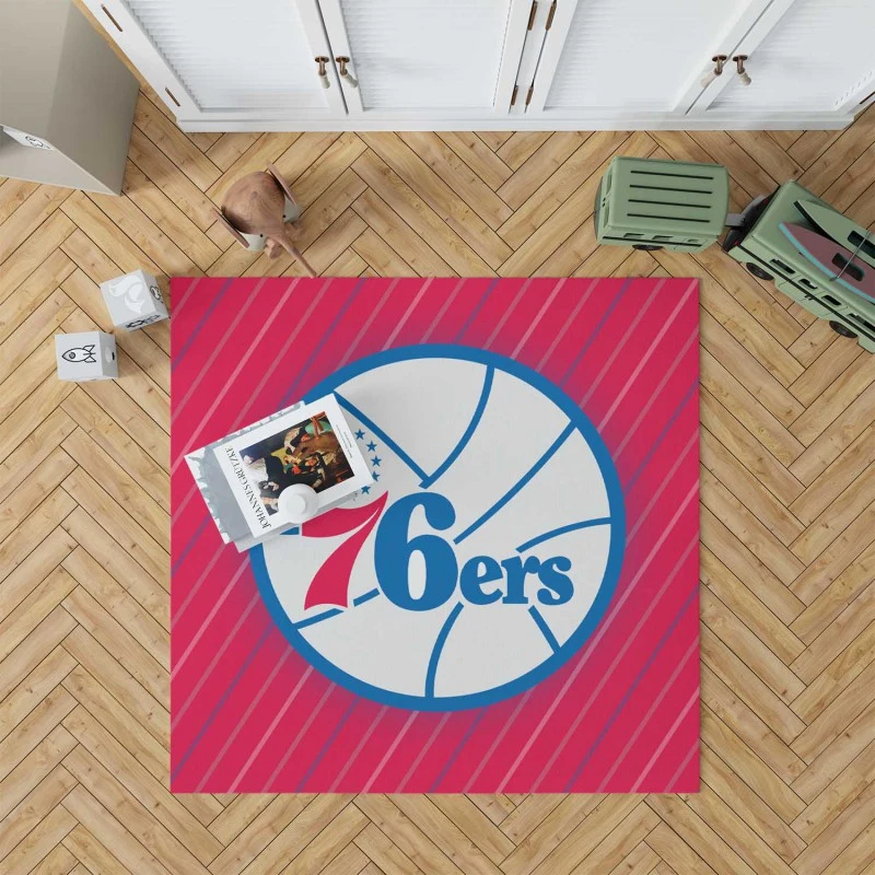 Philadelphia 76ers American Professional Basketball Team Rug