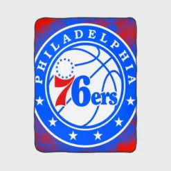 Philadelphia 76ers Awarded NBA Basketball Team Fleece Blanket 1