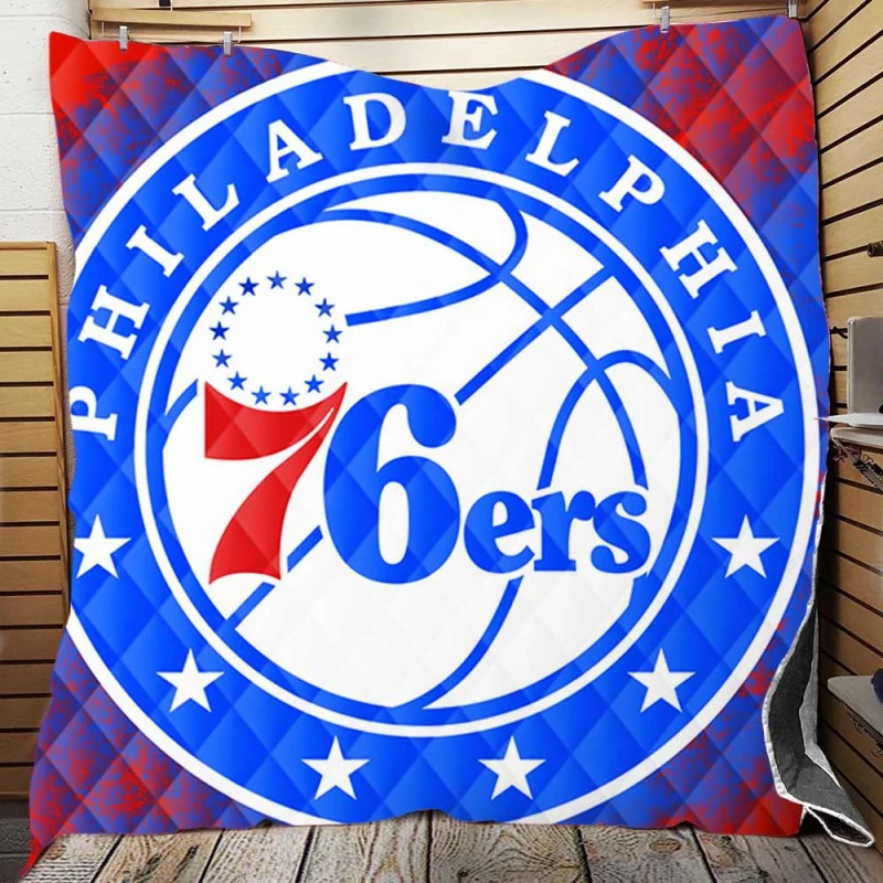 Philadelphia 76ers Awarded NBA Basketball Team Quilt Blanket