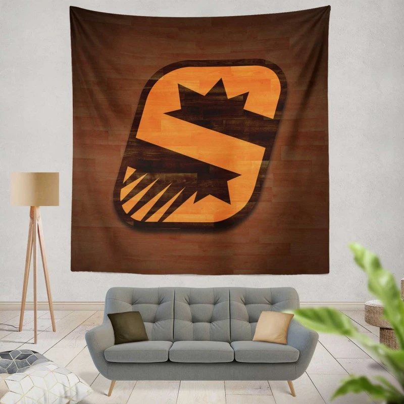 Phoenix Suns Active Basketball Team Tapestry