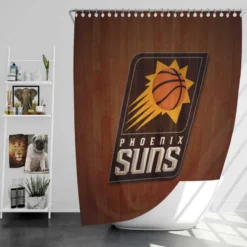 Phoenix Suns Professional NBA Basketball Club Shower Curtain