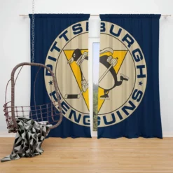 Pittsburgh Penguins NHL hockey Window Curtain
