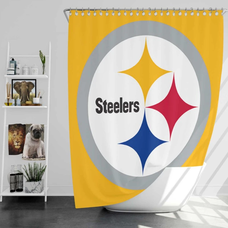 Pittsburgh Steelers Exciting NFL Club Shower Curtain