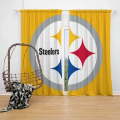 Pittsburgh Steelers Exciting NFL Club Window Curtain