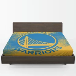 Popular American Basketball team Golden State Warriors Fitted Sheet 1