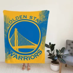 Popular American Basketball team Golden State Warriors Fleece Blanket