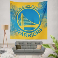 Popular American Basketball team Golden State Warriors Tapestry