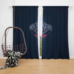 Popular American NBA Club New Orleans Pelicans Window Curtain