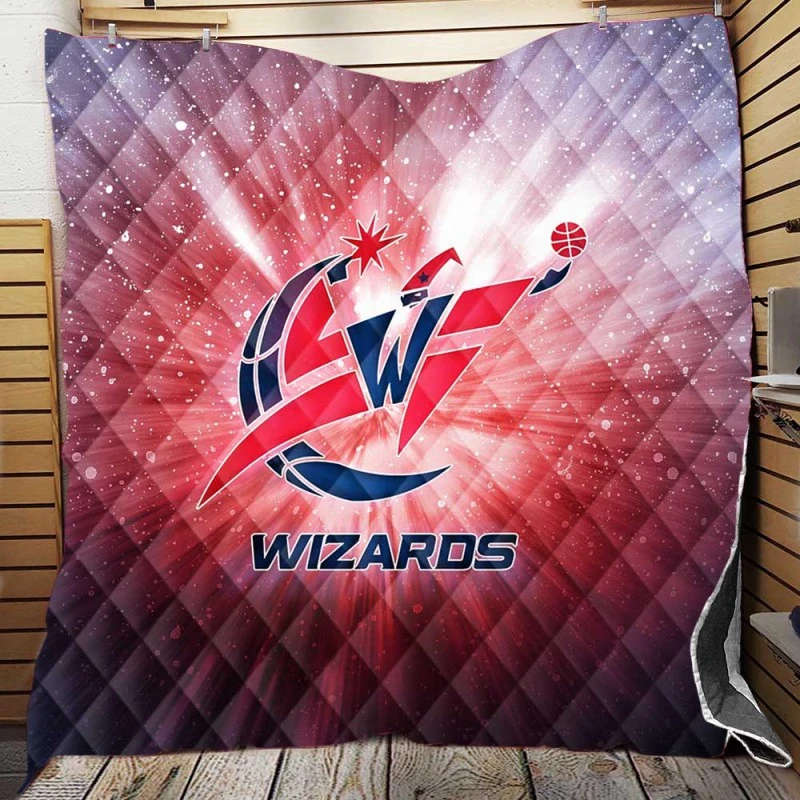 Popular American NBA Team Washington Wizards Quilt Blanket