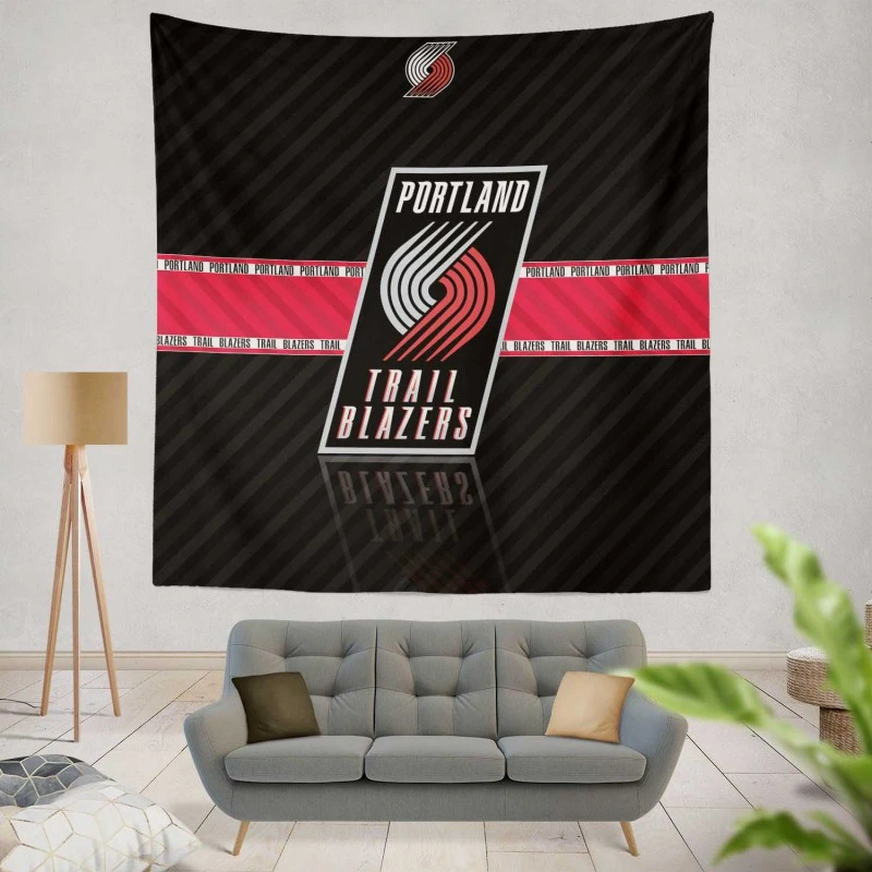 Popular Basketball Club Portland Trail Blazers Tapestry