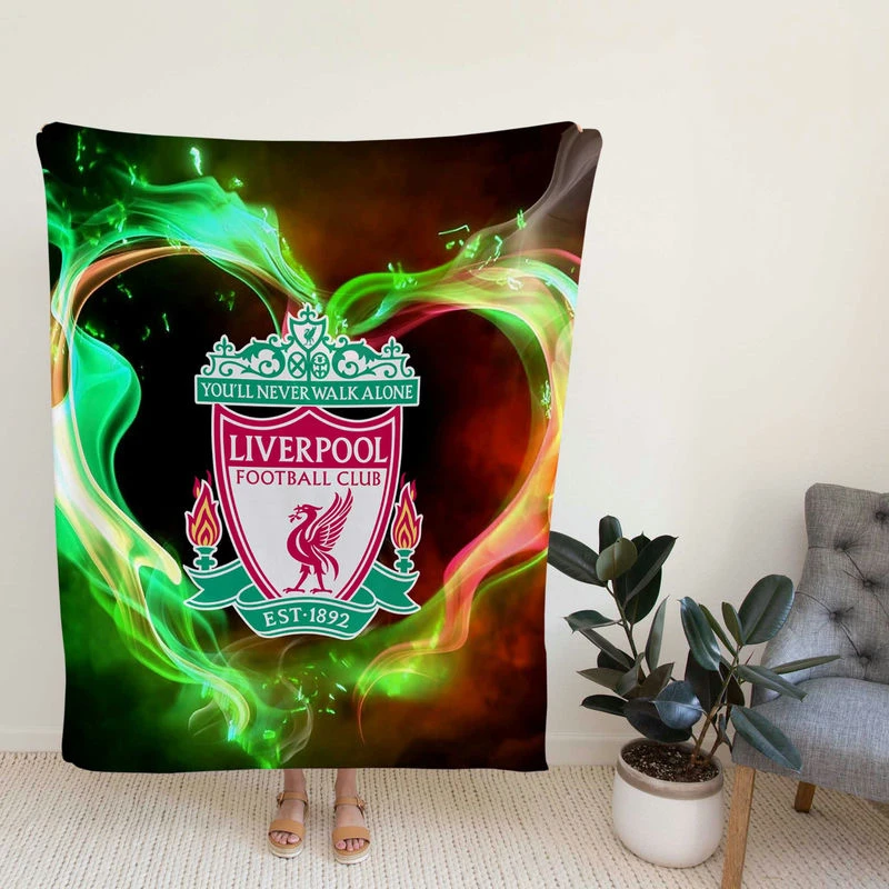 Popular British Football Club Liverpool FC Fleece Blanket