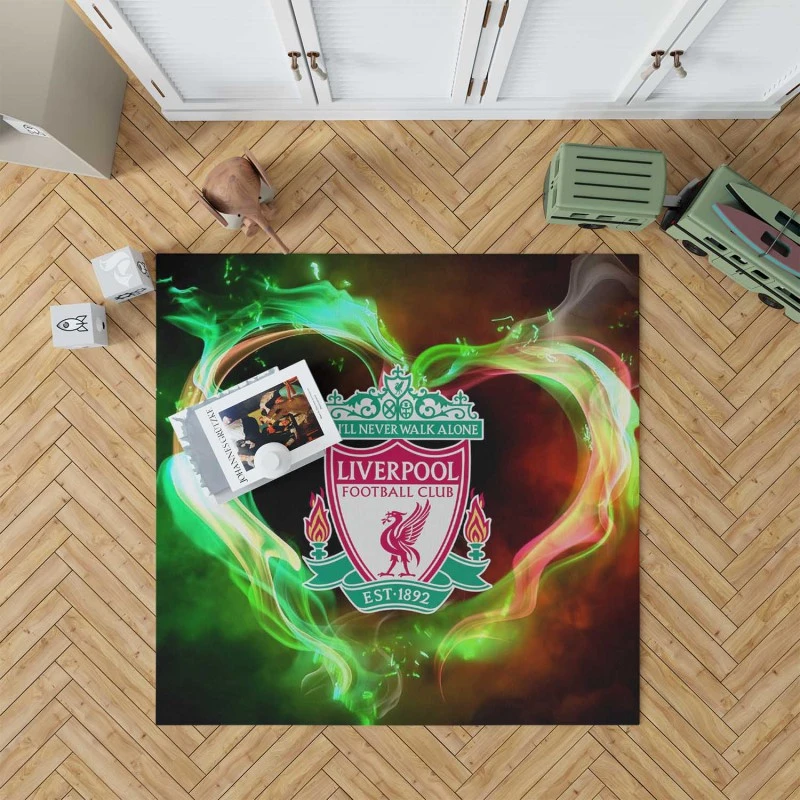 Popular British Football Club Liverpool FC Rug