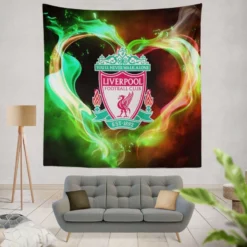 Popular British Football Club Liverpool FC Tapestry