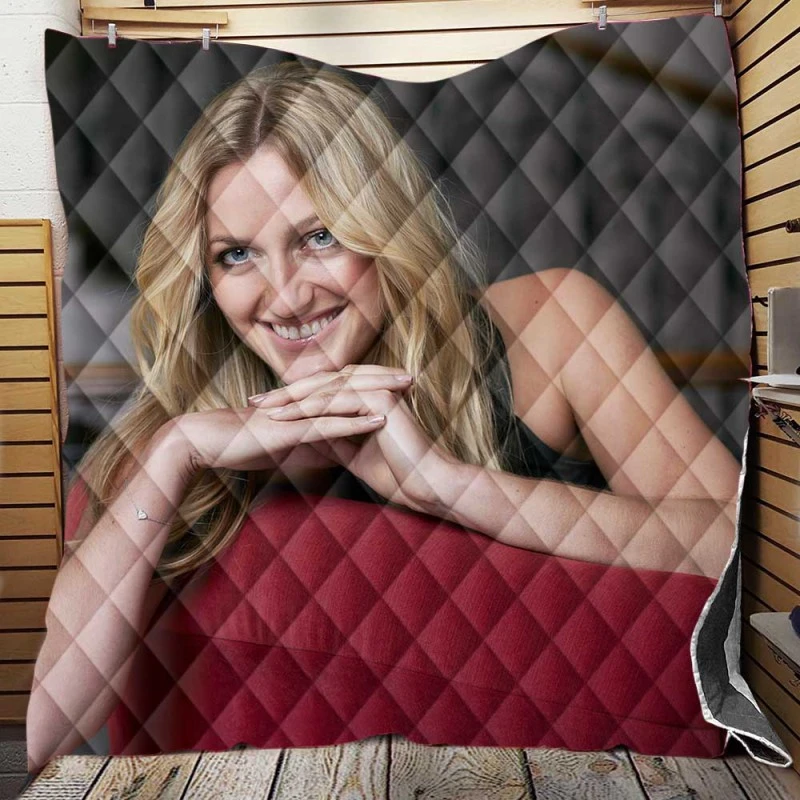 Popular Czech Tennis Player Petra Kvitova Quilt Blanket