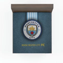 Popular England Soccer Club Manchester City Logo Fitted Sheet