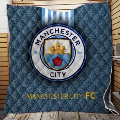 Popular England Soccer Club Manchester City Logo Quilt Blanket