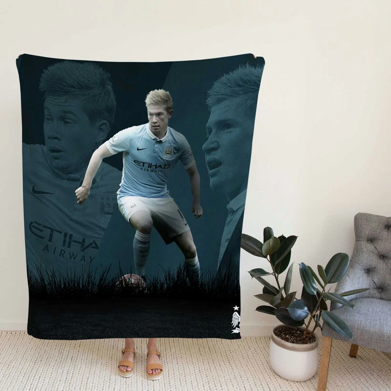 Popular Football Player Kevin De Bruyne Fleece Blanket