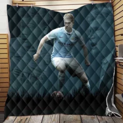 Popular Football Player Kevin De Bruyne Quilt Blanket