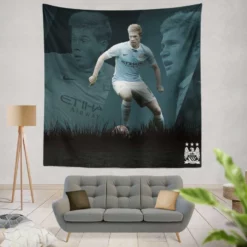 Popular Football Player Kevin De Bruyne Tapestry