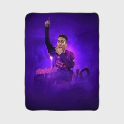 Popular Football Player Roberto Firmino Fleece Blanket 1