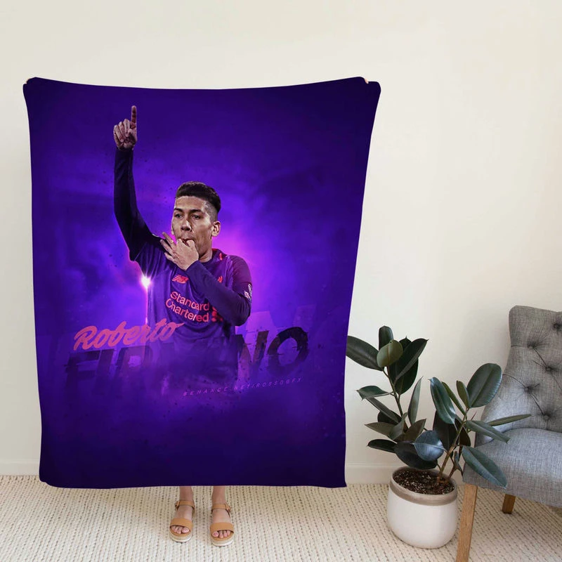 Popular Football Player Roberto Firmino Fleece Blanket