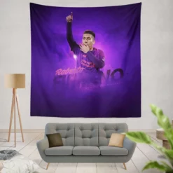 Popular Football Player Roberto Firmino Tapestry