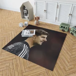 Popular Football Thibaut Courtois Rug 1