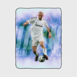 Popular Footballer Zinedine Zidane Fleece Blanket 1