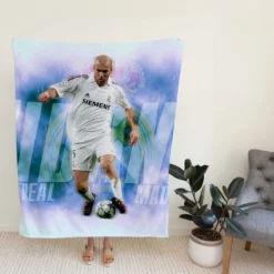 Popular Footballer Zinedine Zidane Fleece Blanket